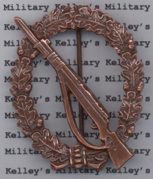 1957 Infantry Assault Badge, Bronze